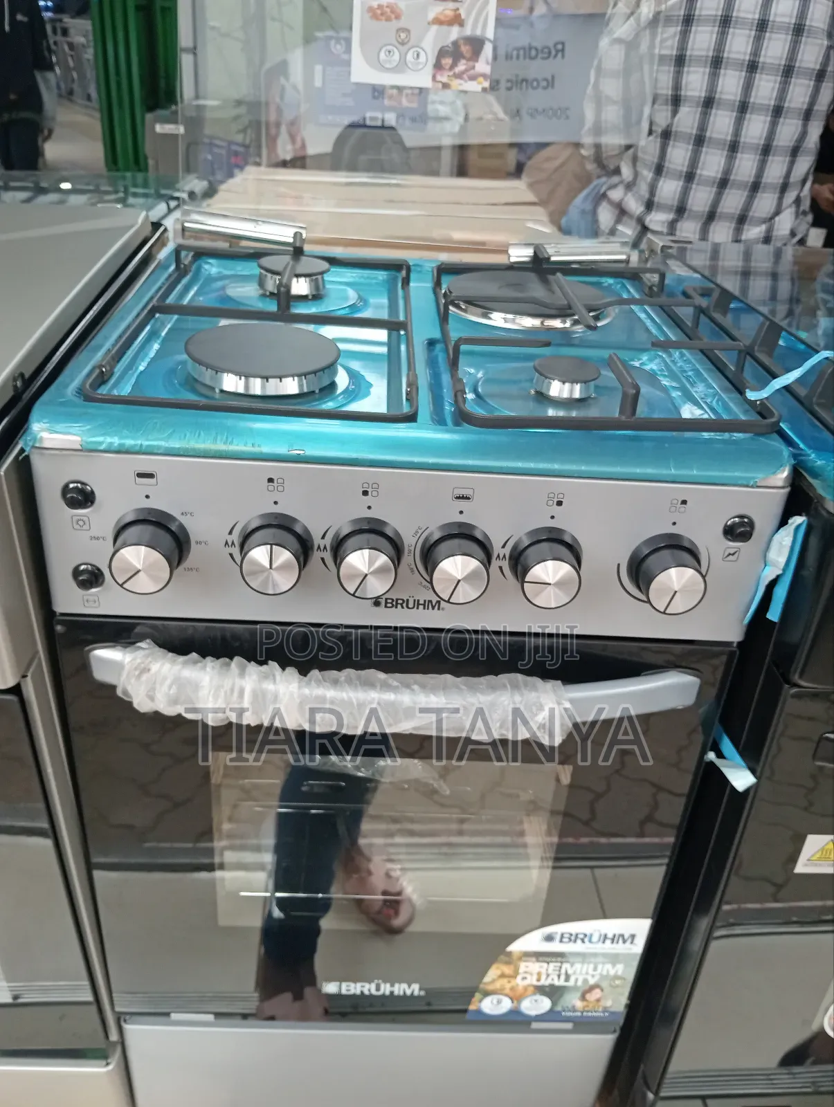 Bruhm 50 by 50 3 Gas and 1 Electric Cooker