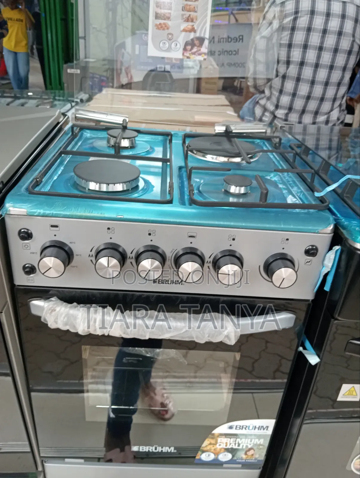 Bruhm 50 by 50 3 Gas and 1 Electric Cooker