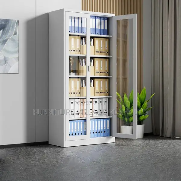 Office Cabinet:Secure Office Metal Cupboard With 2-Doors