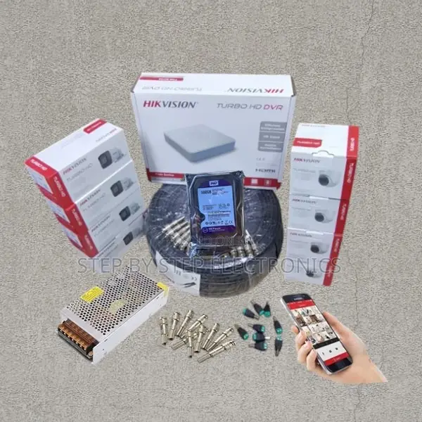 Android Support 8 Hikvision (1080p) CCTV Cameras Full Kit