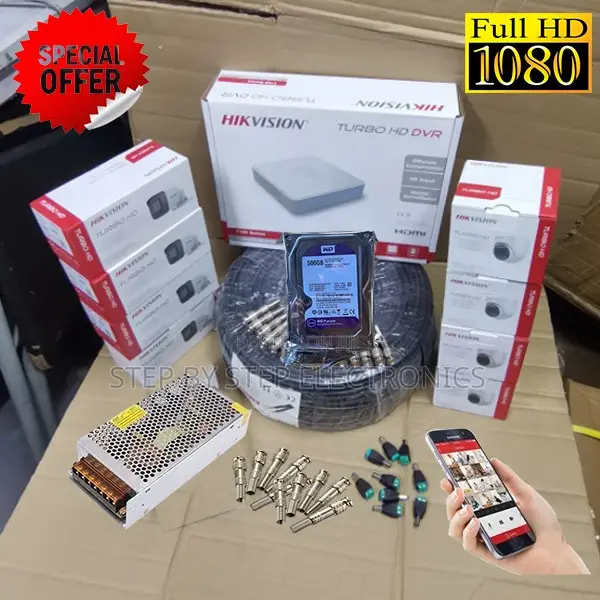 High Durability 8 Hikvision (1080p) CCTV Cameras Full Kit