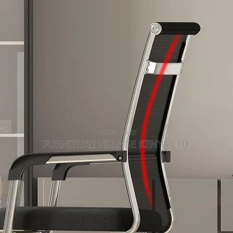 Office Chair: Fixed Mesh Supportive Office Meeting Chair