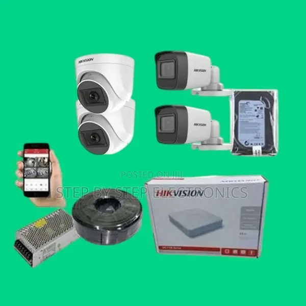 Cost-Effective 4 Hikvision (1080p) CCTV Cameras Full System