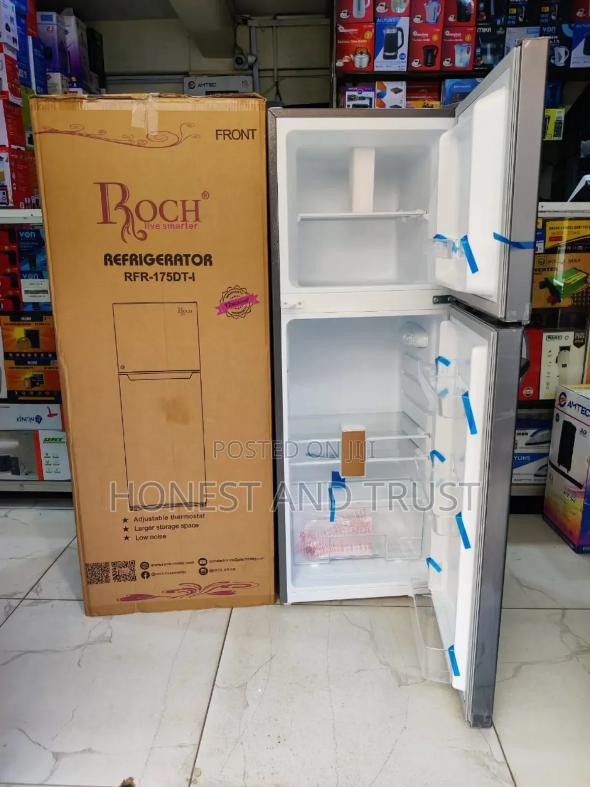 Roch 138 Double Door Refrigerator