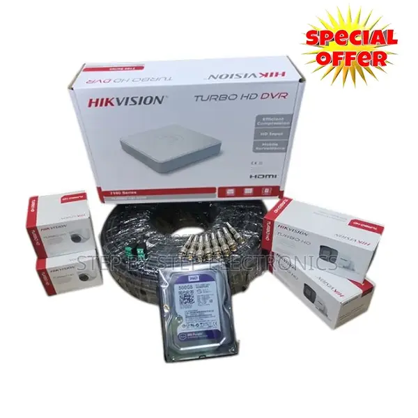 Super Quality 4 Hikvision (1080p) CCTV Cameras Full Kit