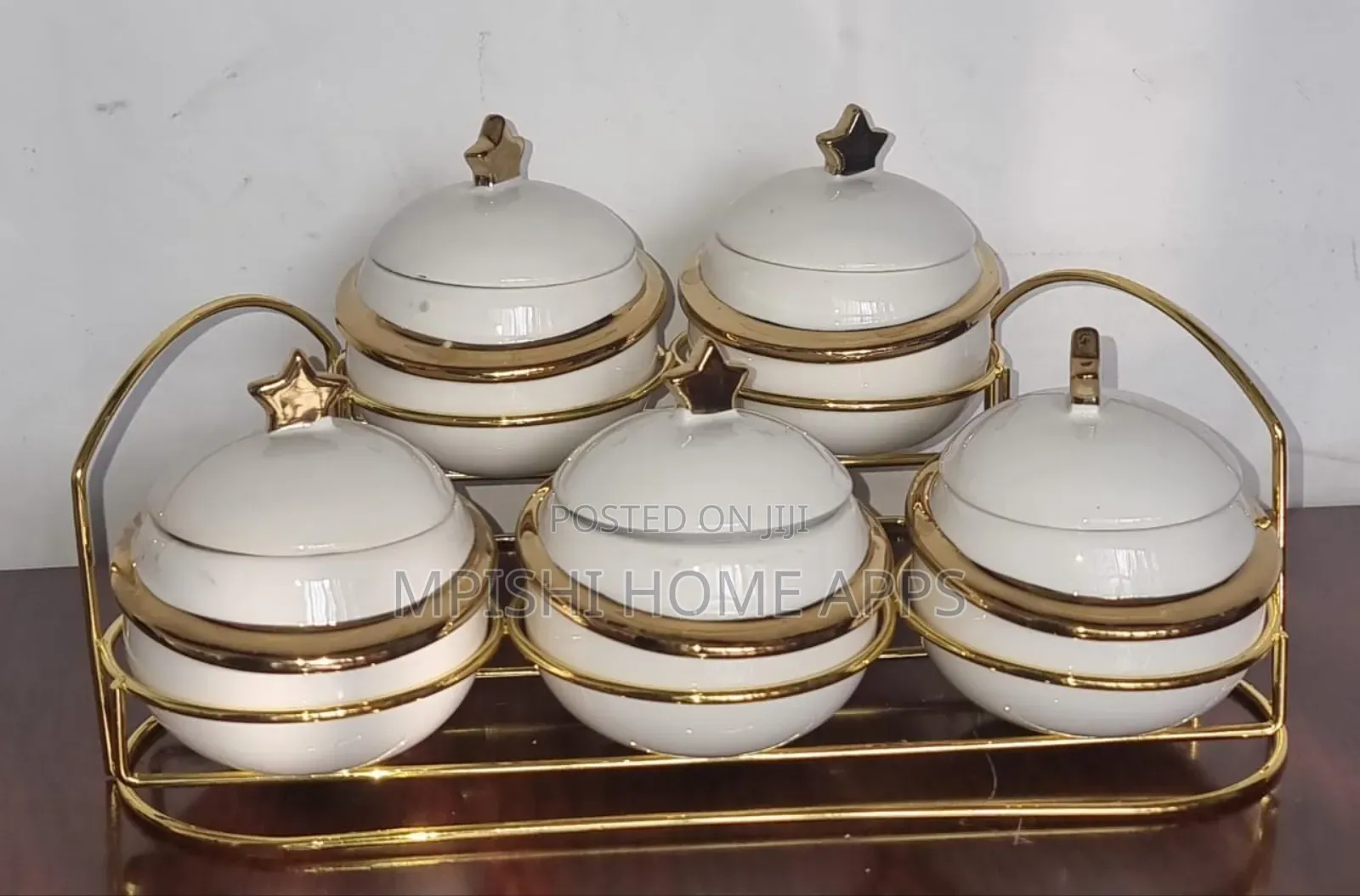 11- Pieces Golden Sugar Dish Set