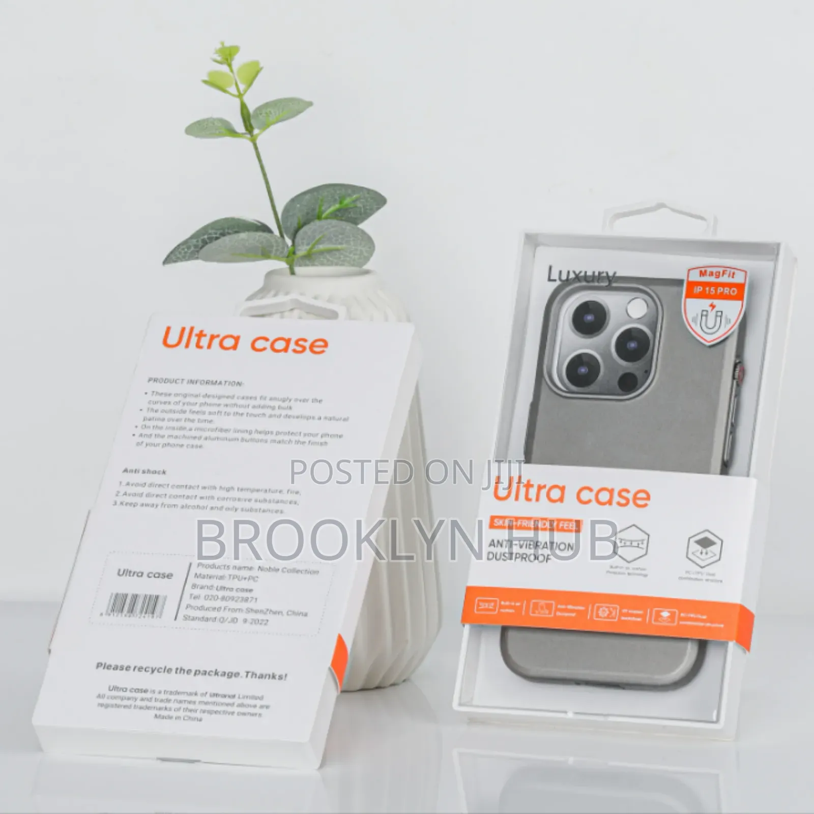 Titanium Grey Case for iPhone 15,16 Samsung S25,S26 Ultra
