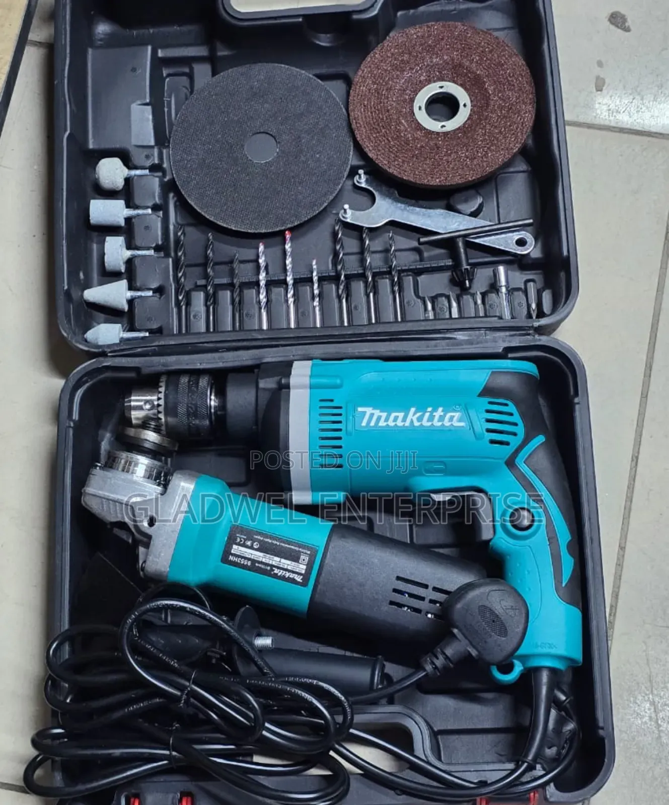 Original Makita Combo Drill and 4inch With All Components