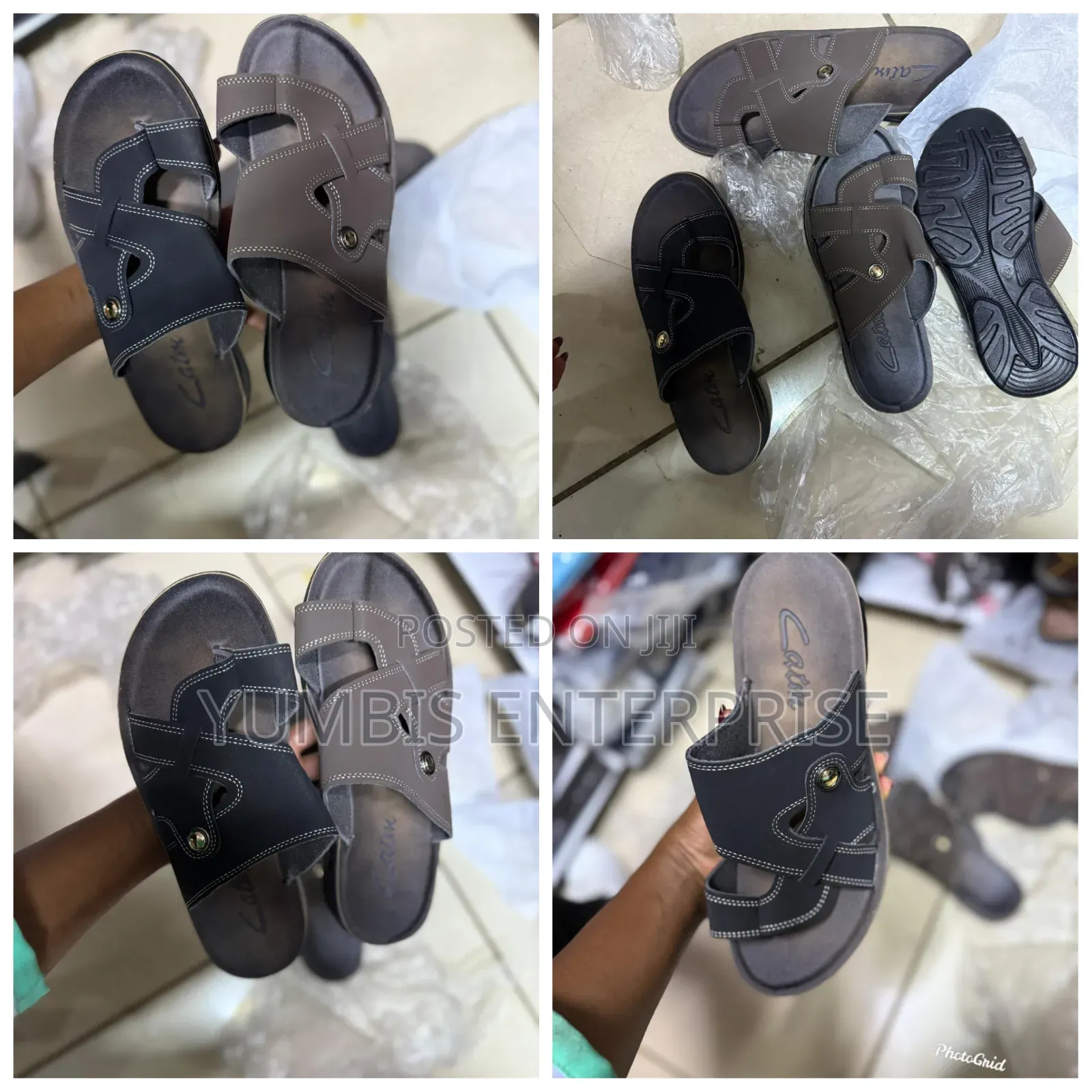 Black Men's Open Shoes (40 To 45 At 1200 Available