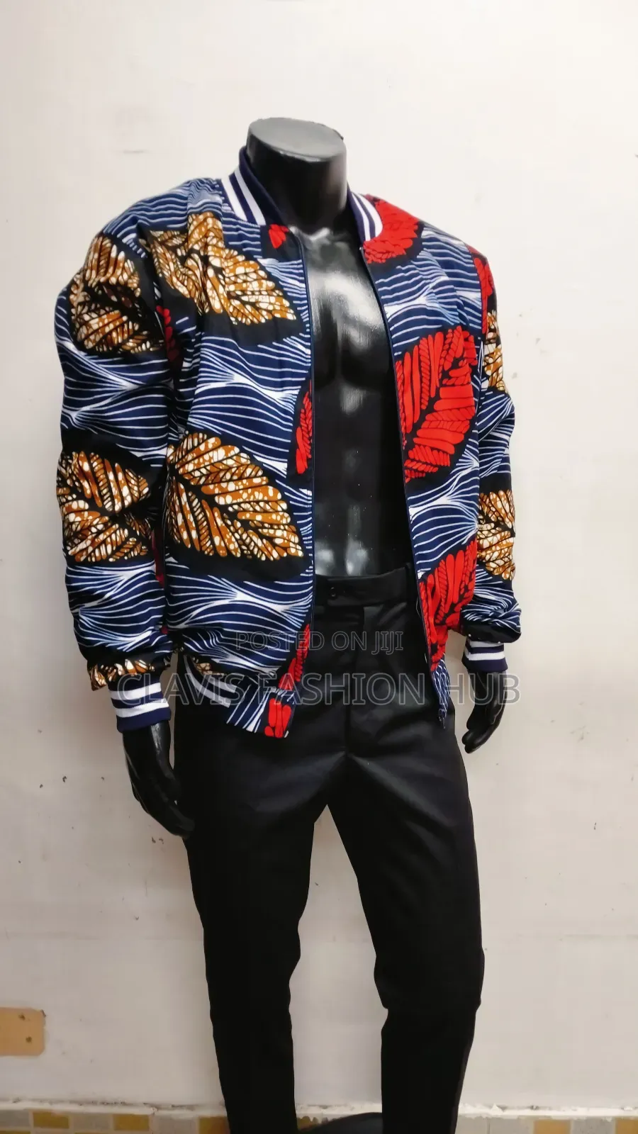 Urban Ankara Vibe Bomber Jacket