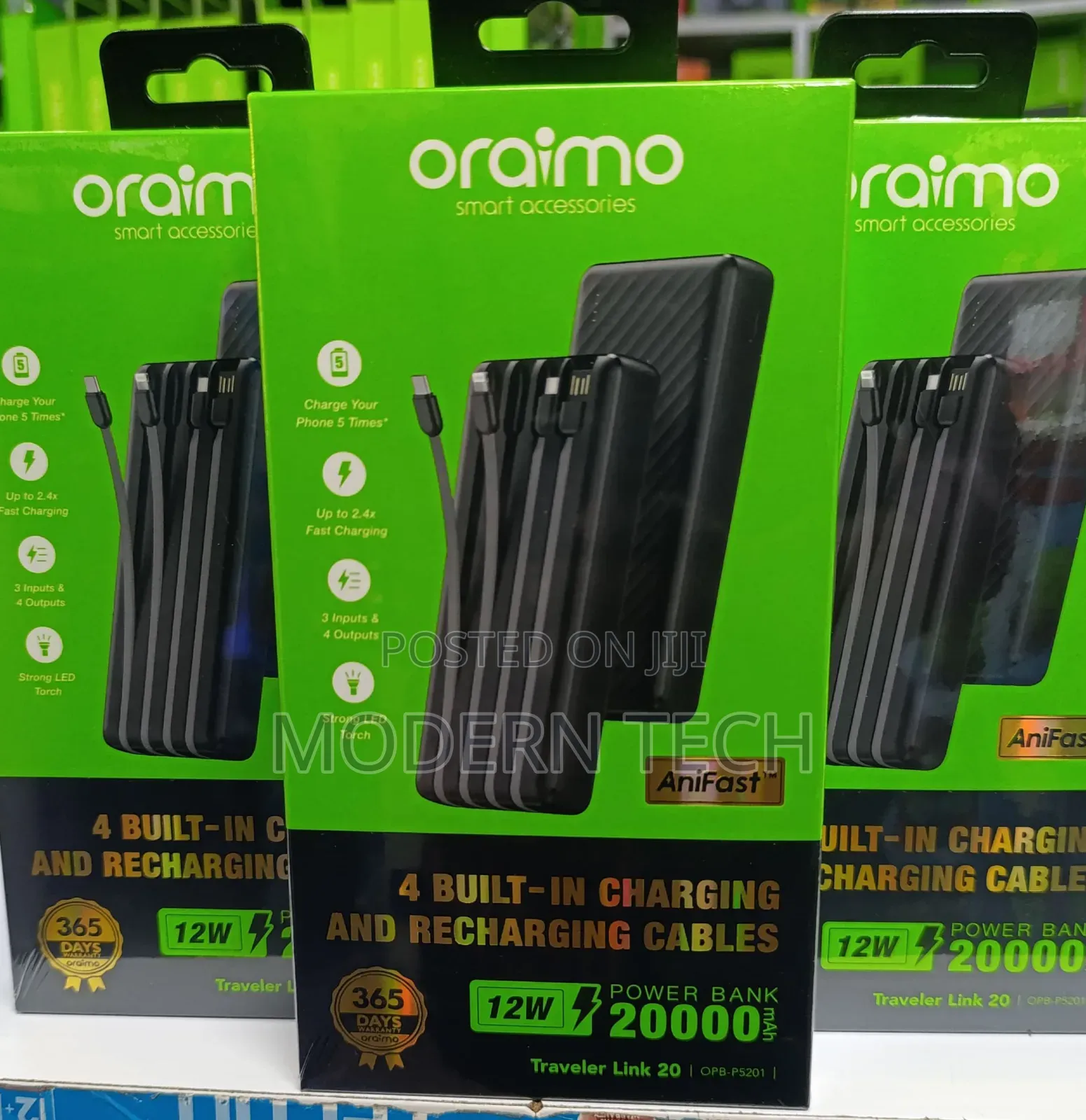 Oraimo Traveler Link 20 20000mah 12w Power Bank