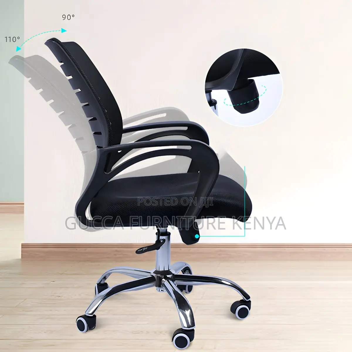 Office Chair:Strong Contemporary Office Chair Fixed Arms