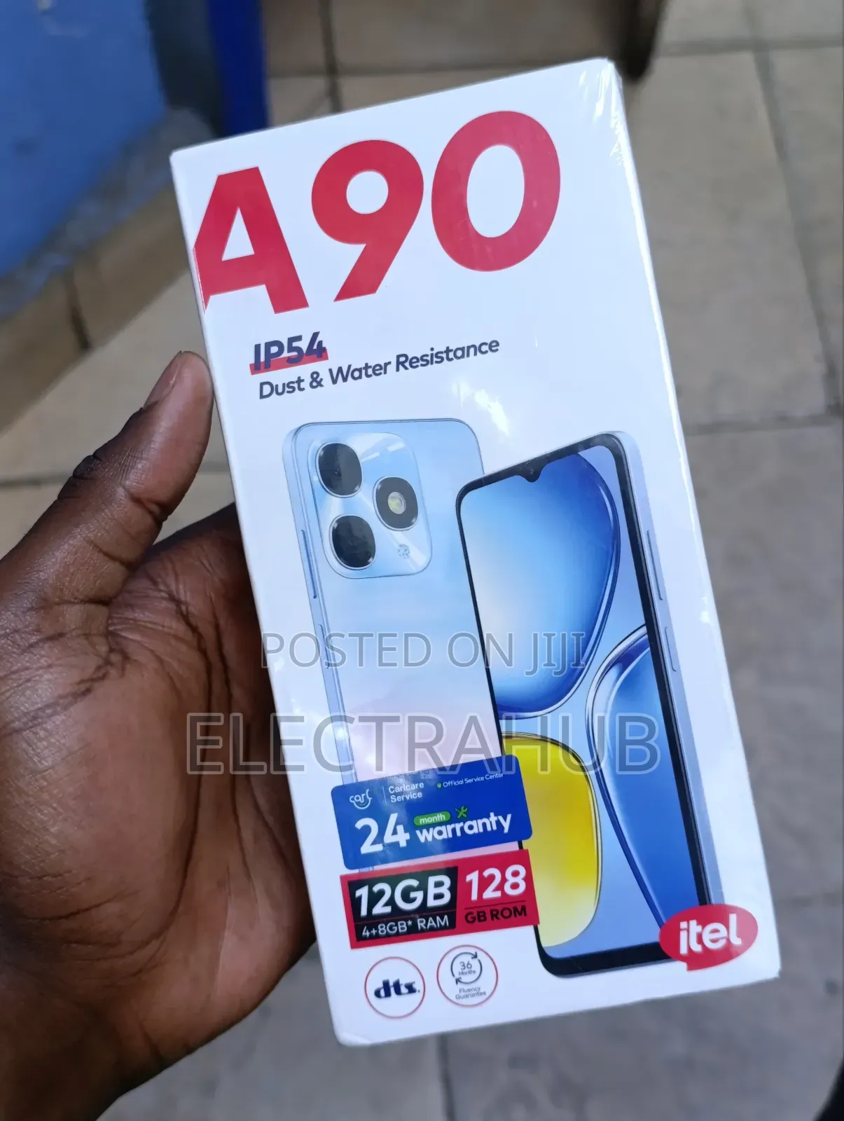 New Itel A90 128 GB Black