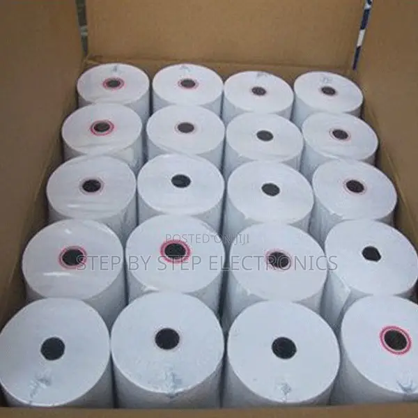 Full Box of 80mm by 80mm by 13mm Thermal Rolls Paper