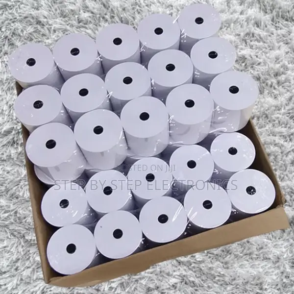 Low-Cost 80mm by 80mm by 13mm Thermal Rolls Receipt Papers