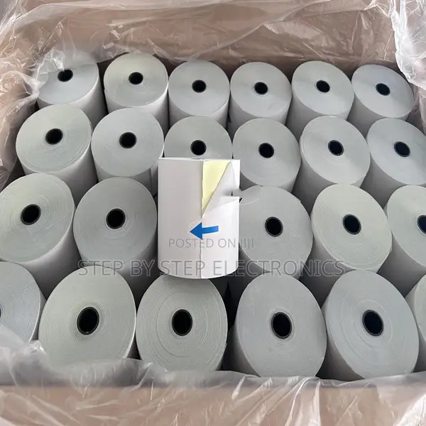 80mm by 80mm by 13mm Thermal Rolls Papers- White