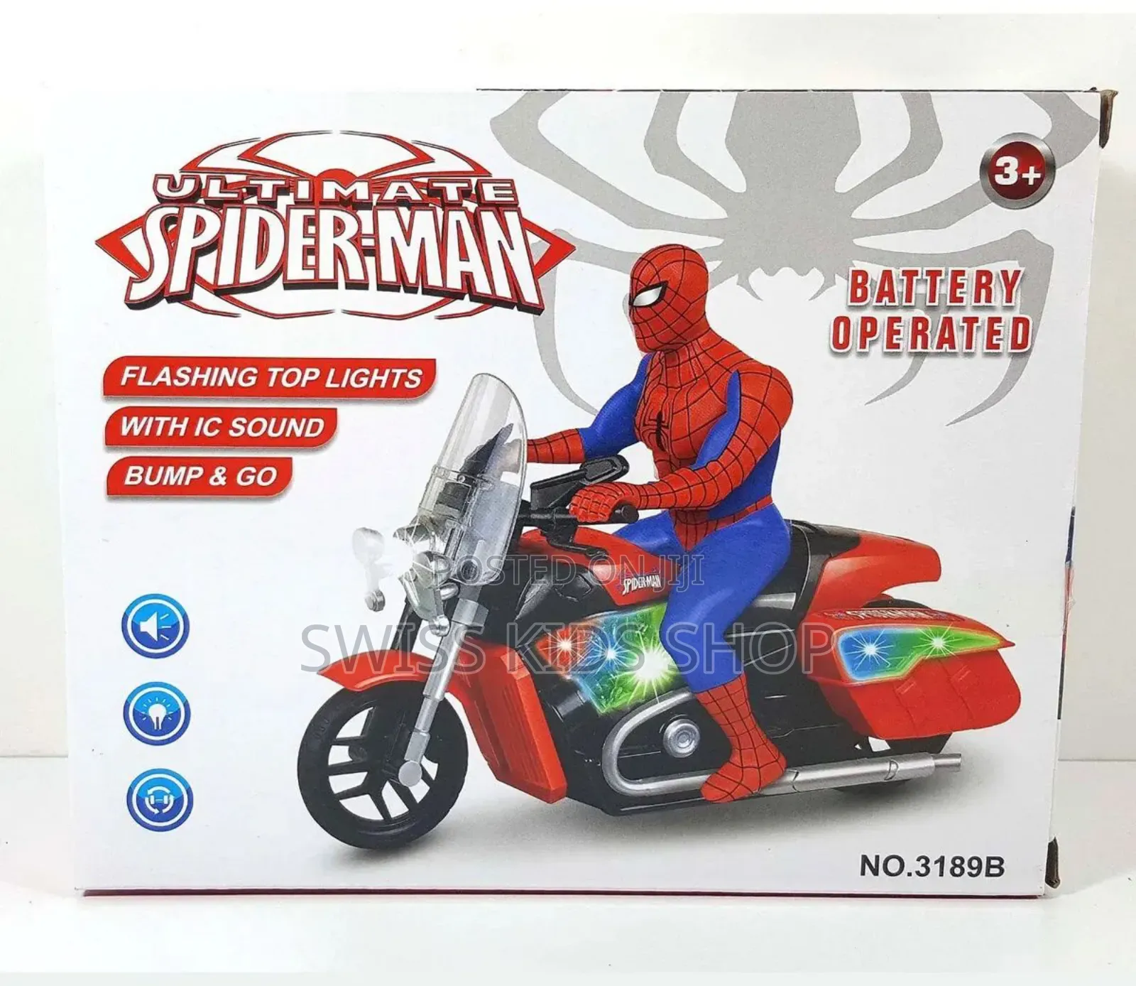 Spiderman Toy Motorbike