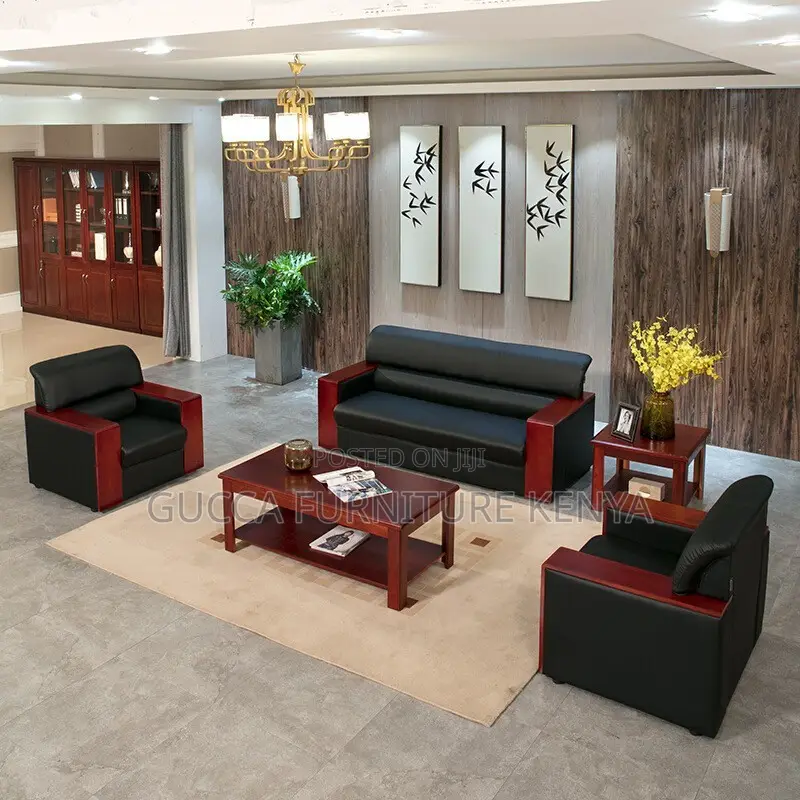 Office Sofa: Office 5-Seater Manager Room Reception Sofa