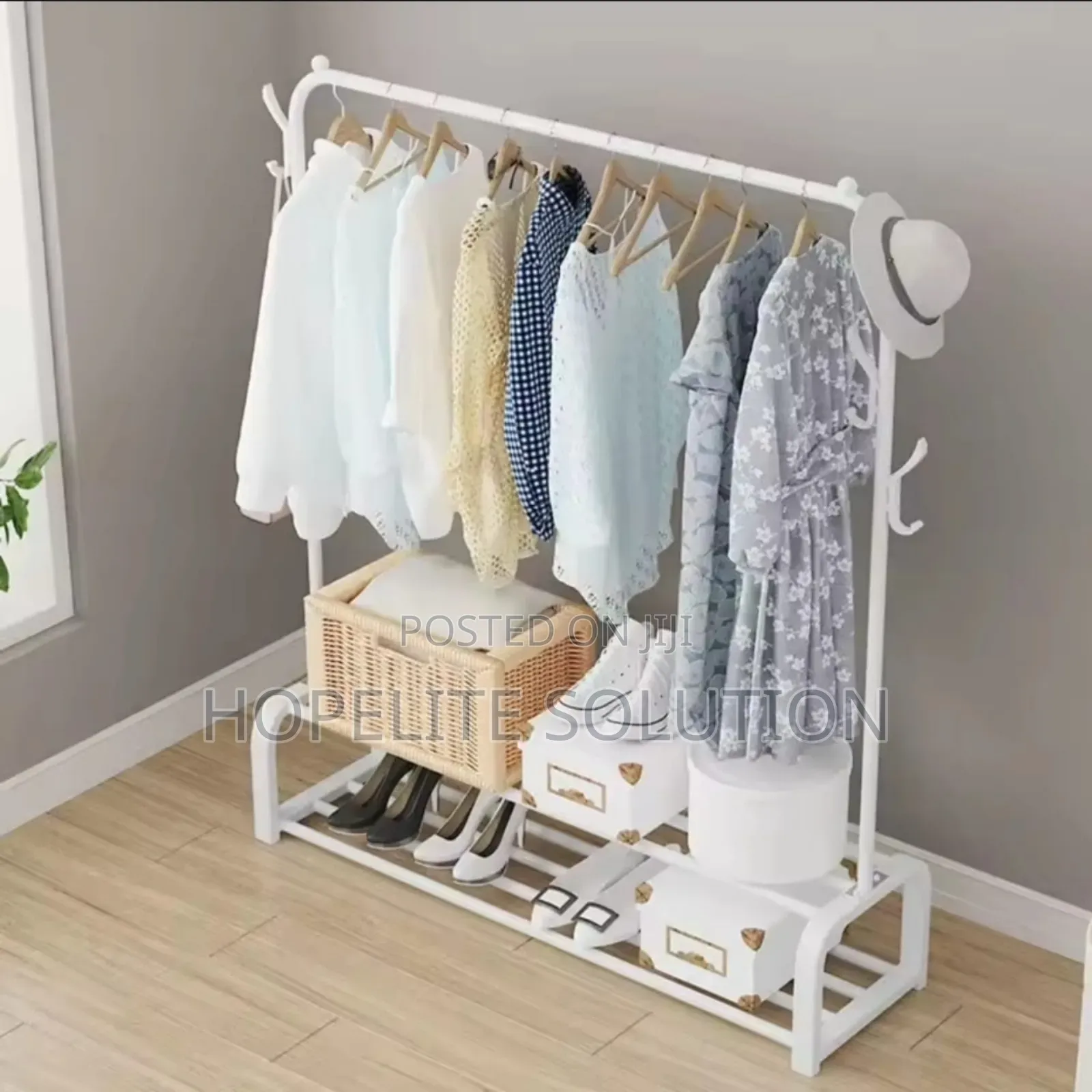 Cloth Rack With Lower Storage