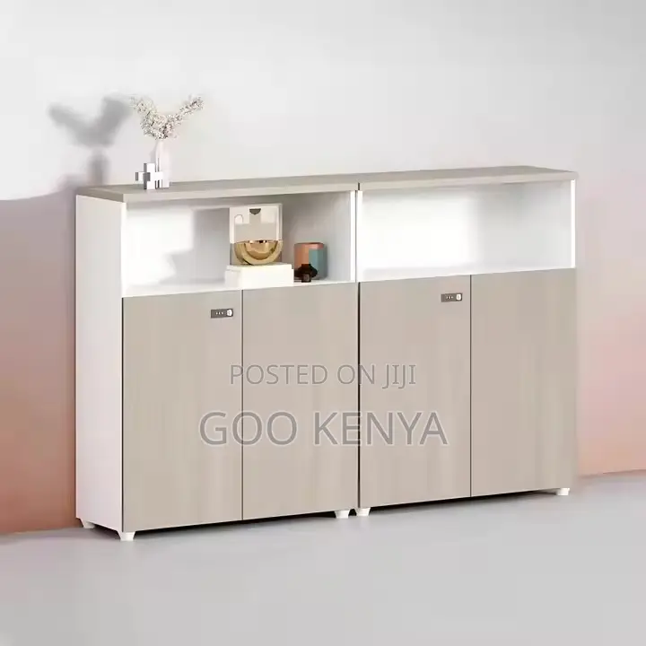 Office Cabinet ; 2-Door Credenza Partition Wall Cabinet