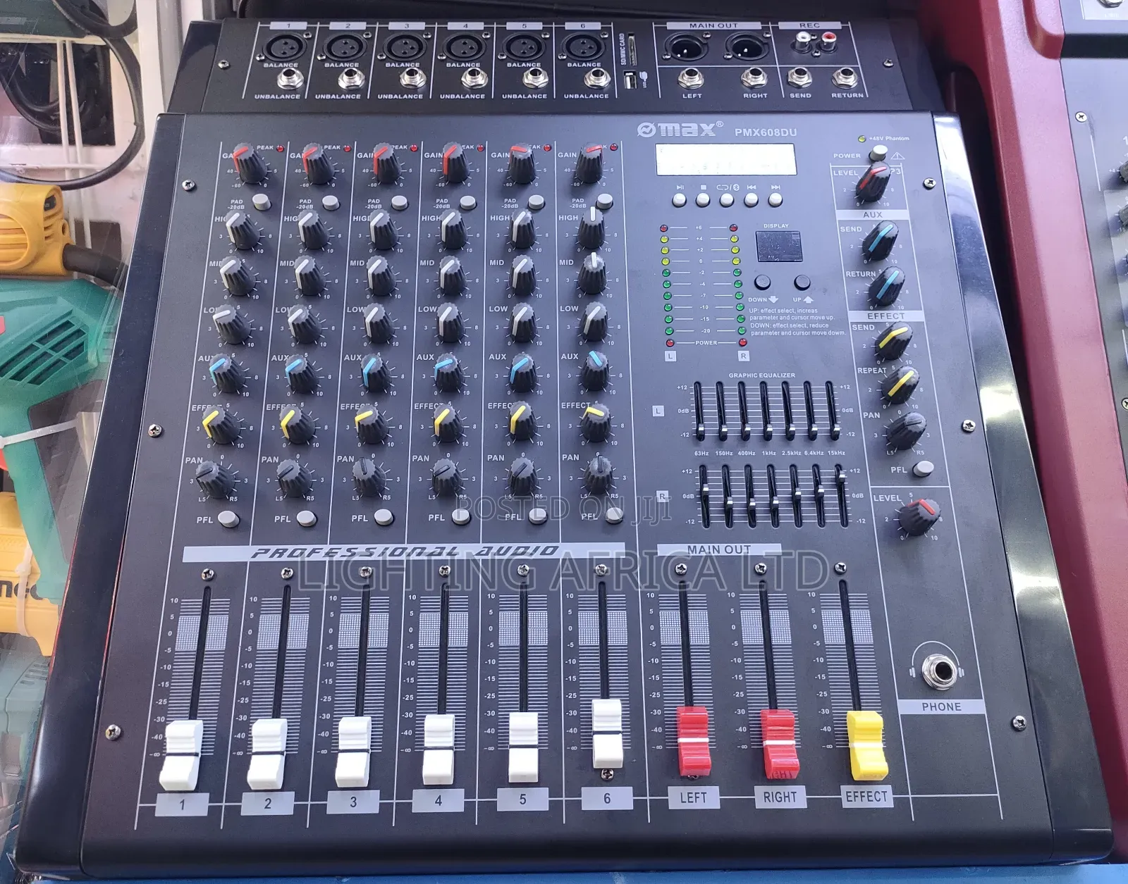 6 Channels Max Powered Mixer Usb/Bt