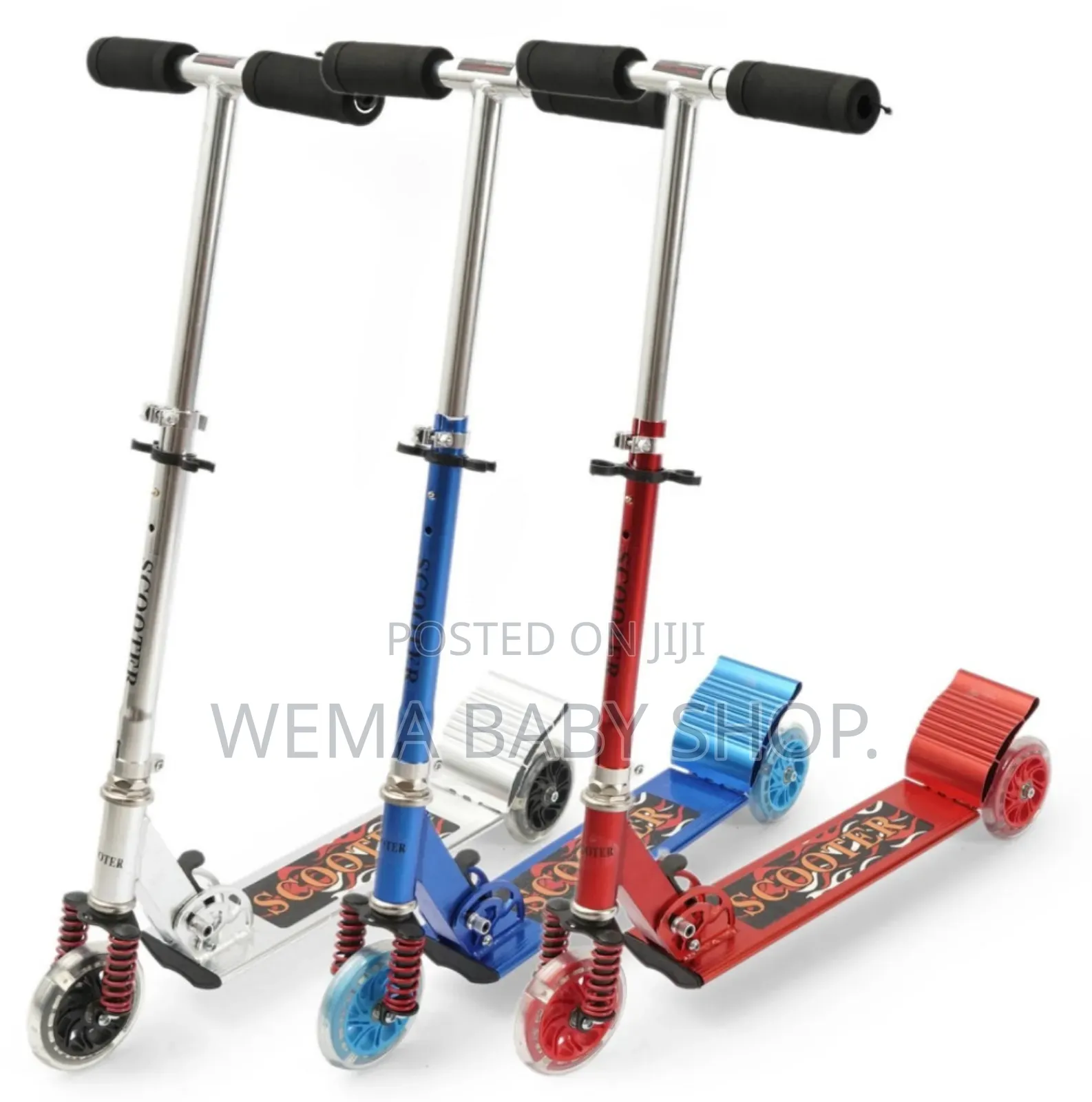 Adjustable Metallic Scooters For Kids And Teens
