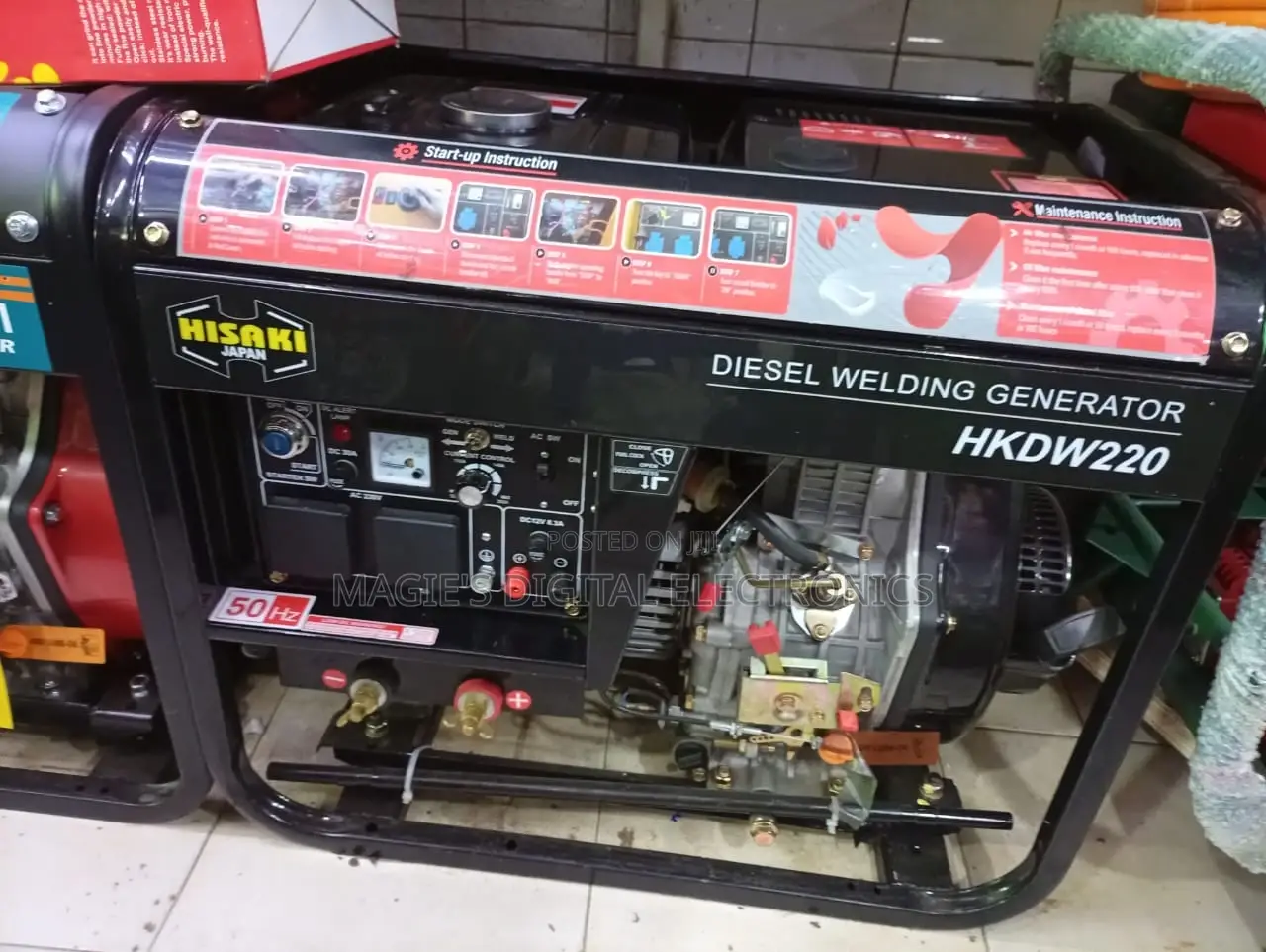 Top Efficient Hisaki Diesel Welding Generator 2 in 1