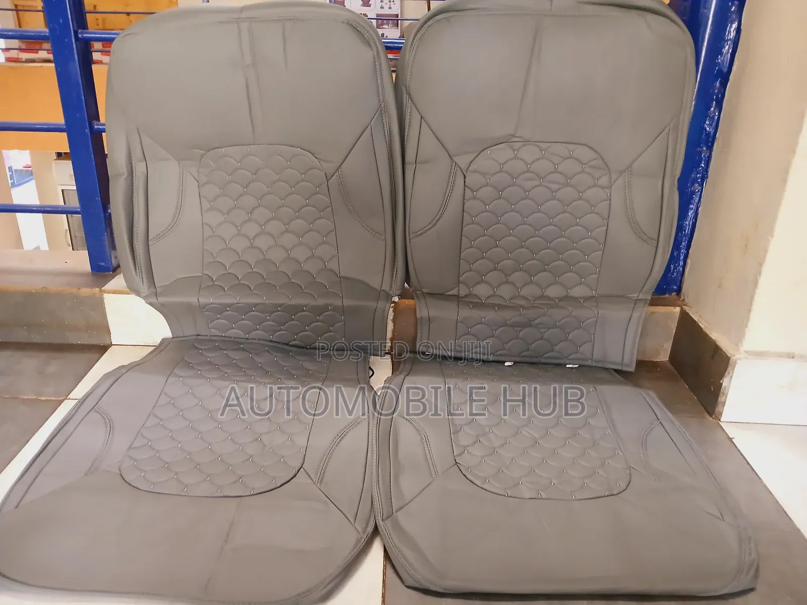 Leather Car Seat Covers - Universal 5 Seater Leather Seat
