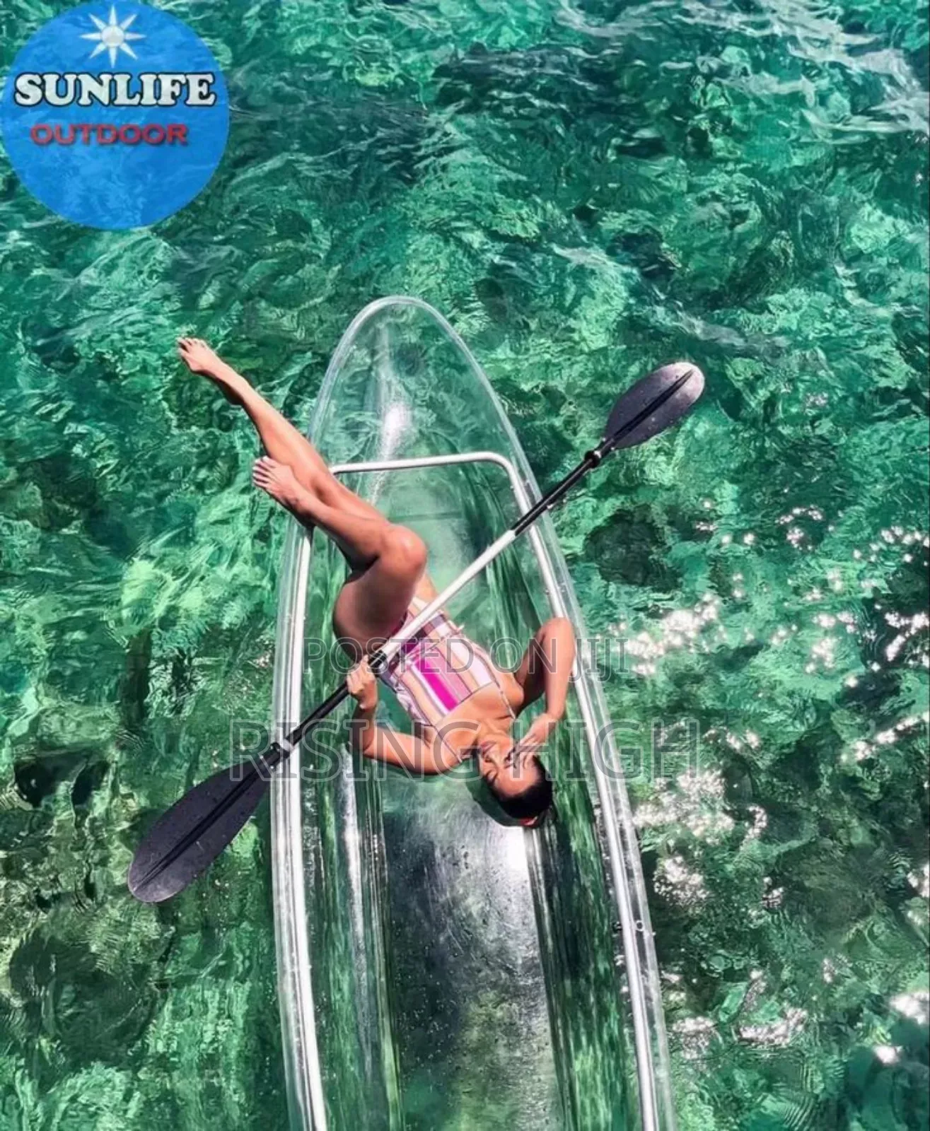 Float Equiped Clear Kayak for 2