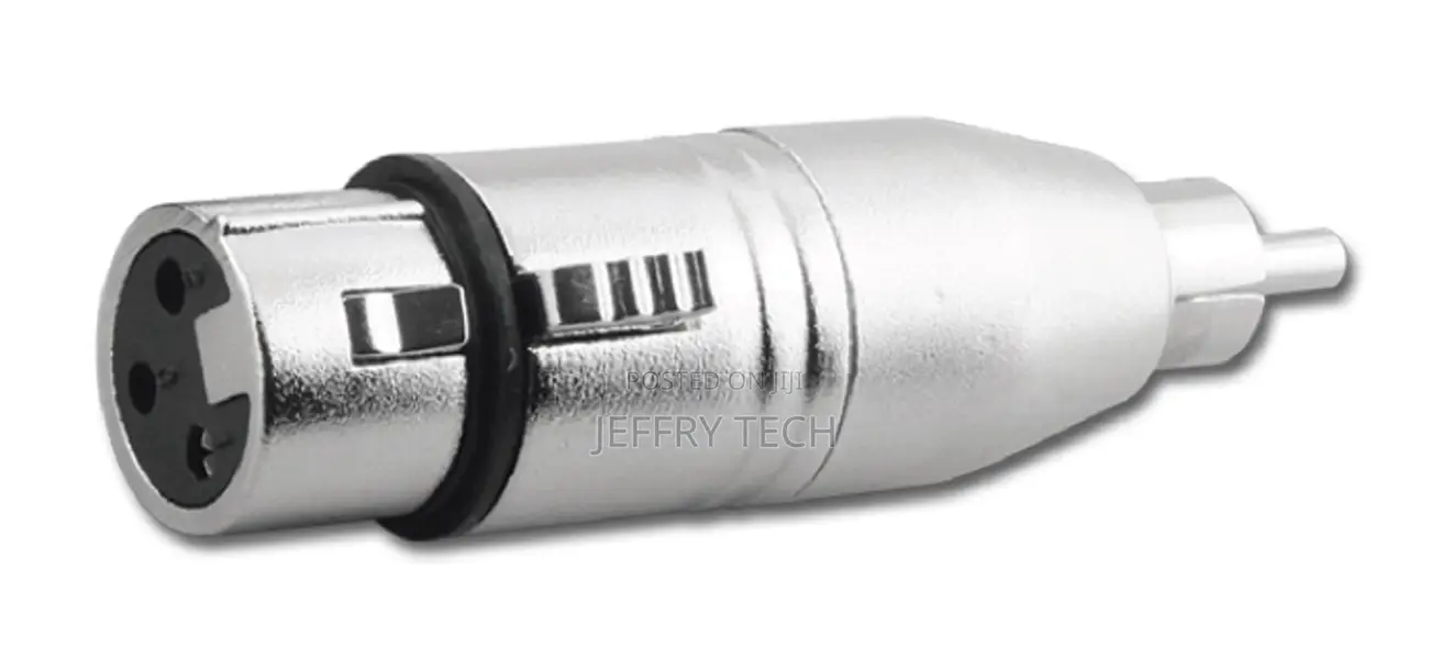 3-Pin Female Jack to Rca-Male Plug - XLR Microphone Adapter