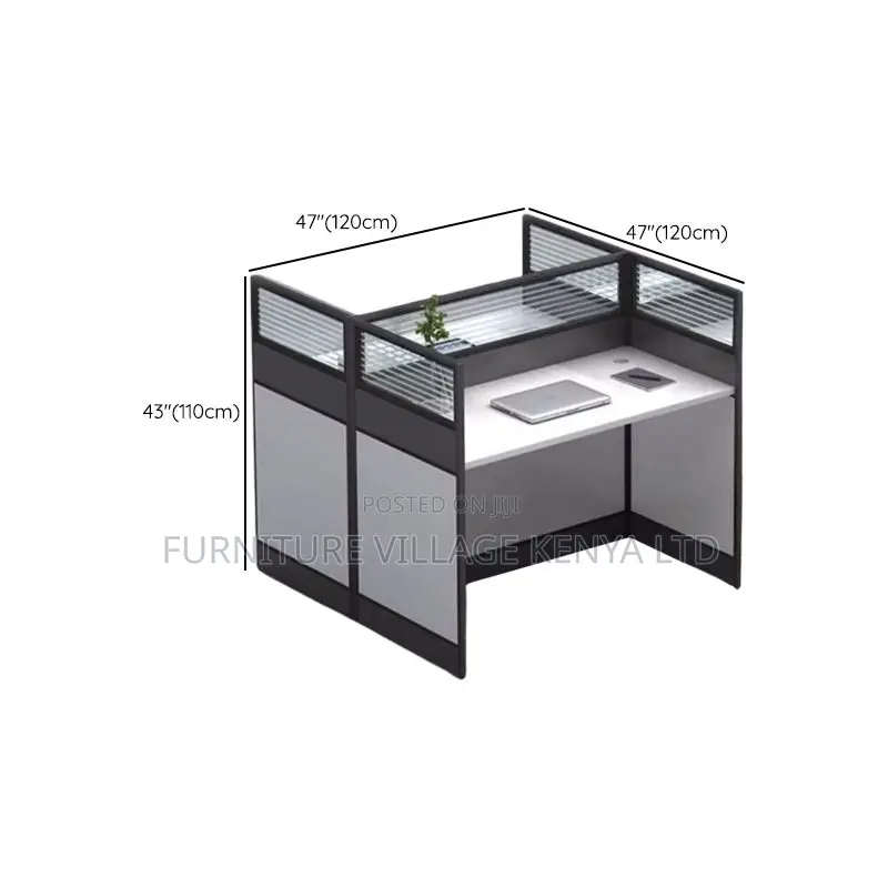 Workstation:2-Person Modular Workstation Set for Office Home