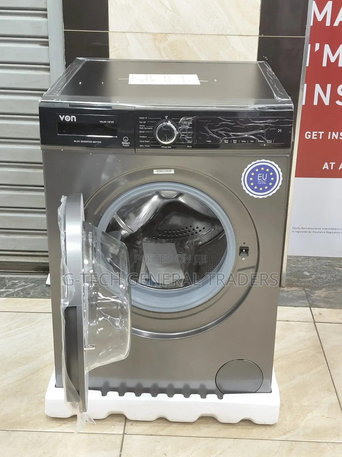 Von Hotpoint 12kg Fully Automatic Front Load Washing Machine