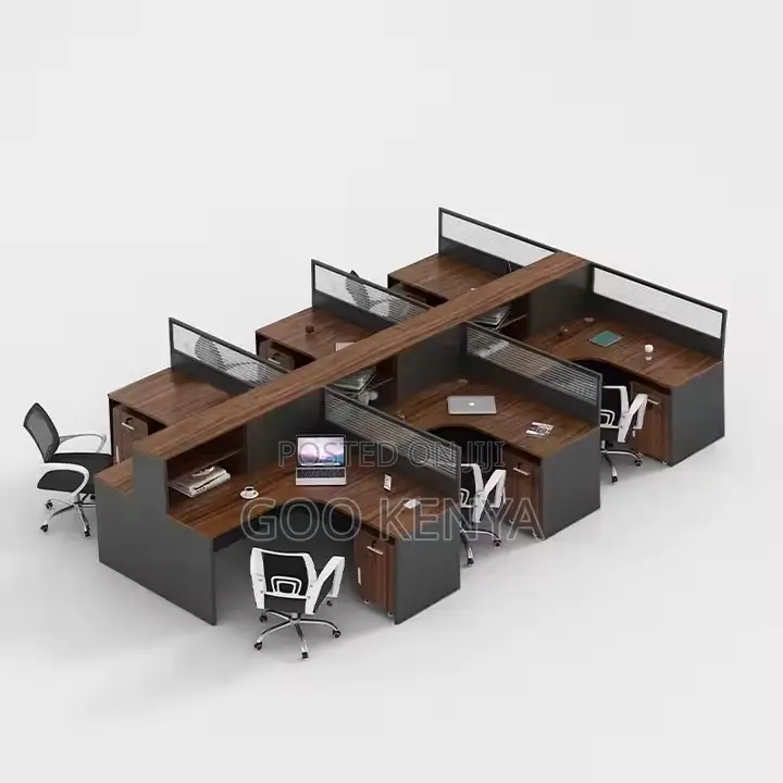 Office Desk ; 4-Way Modular Cubical Modern Workstation