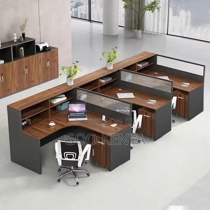 Office Desk ; 4-Way Modular Cubical Modern Workstation