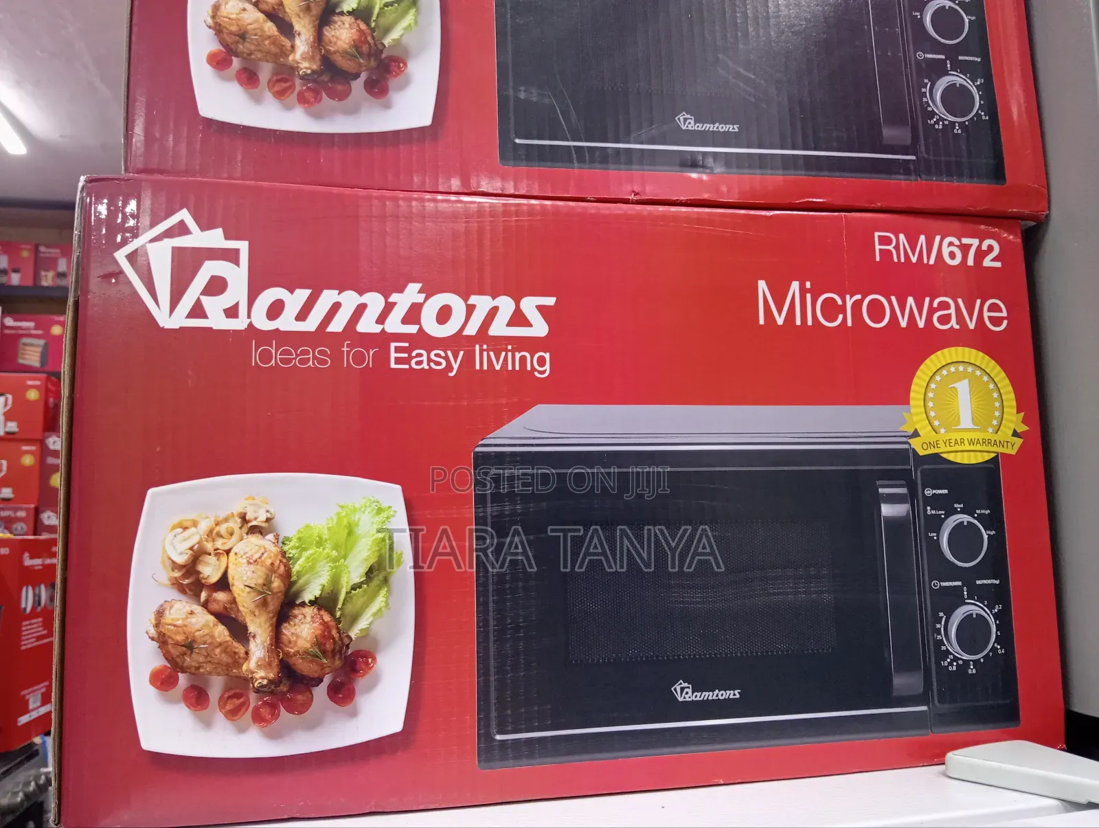 Ramtons 20 Litres Manual Microwave Black