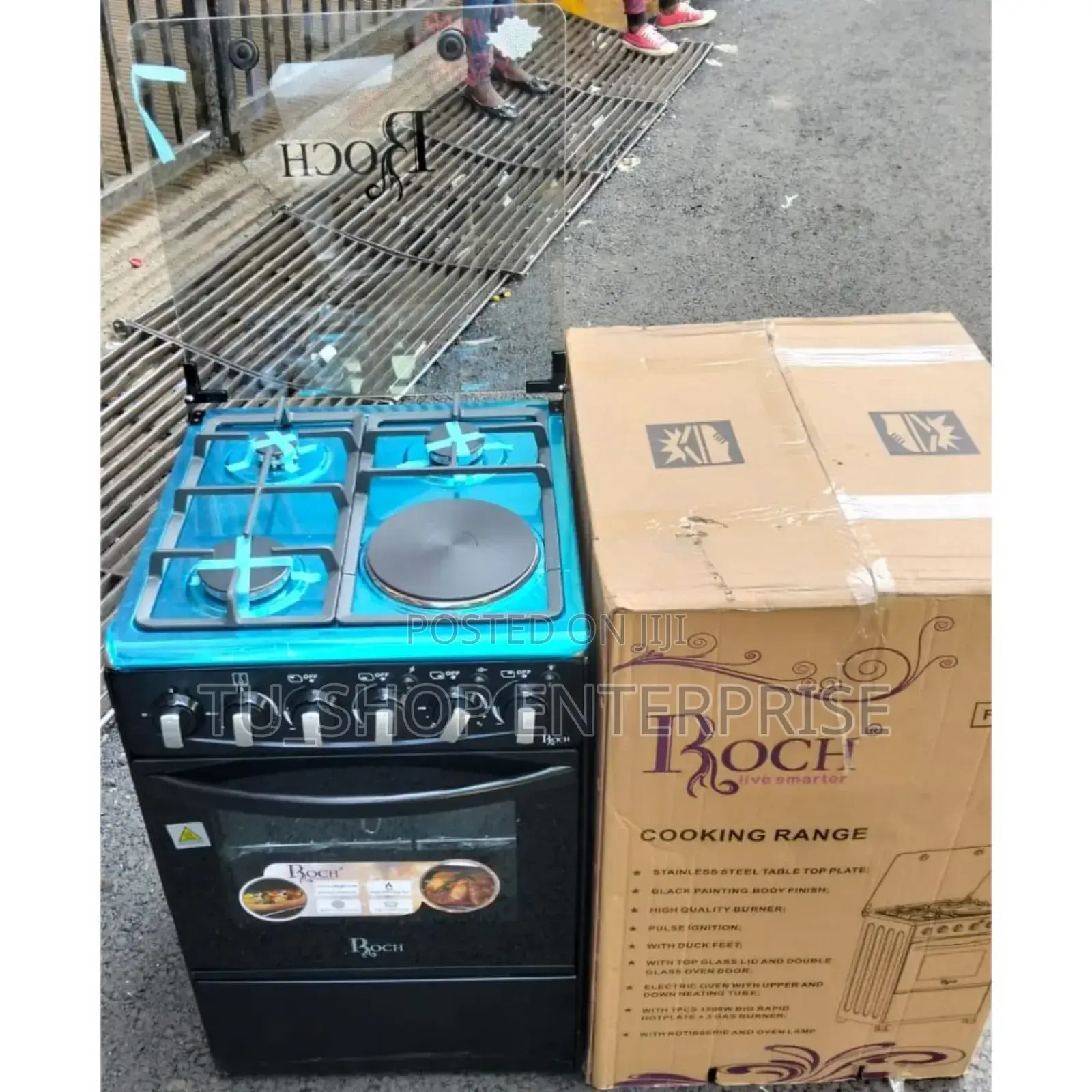 50*55 Roch 3+1 Jet Standing Cooker With Electric Ove