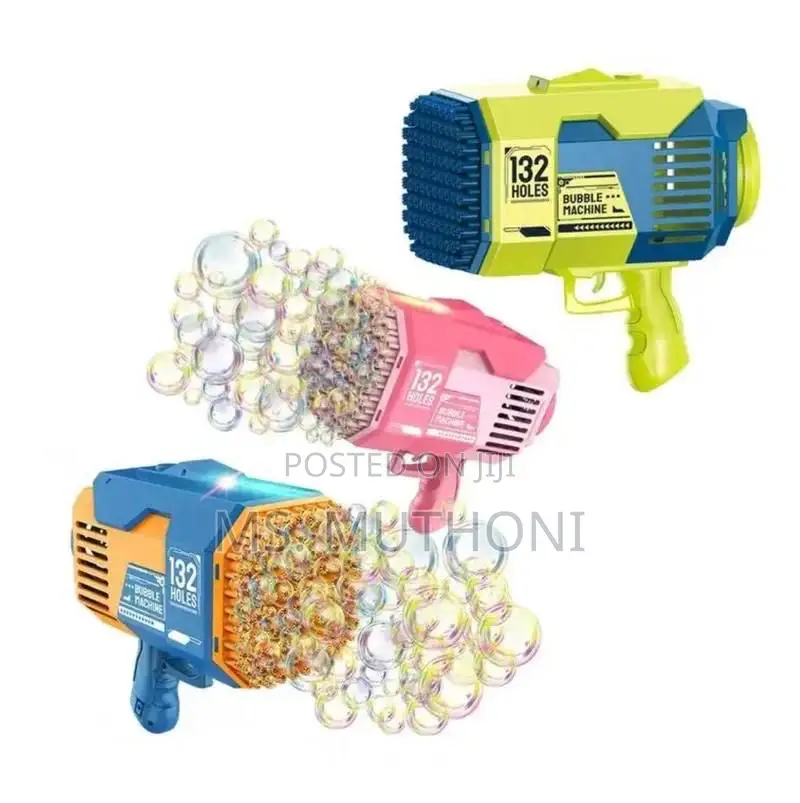 Big Size Rechargeable 132* Holes Bubble Gun