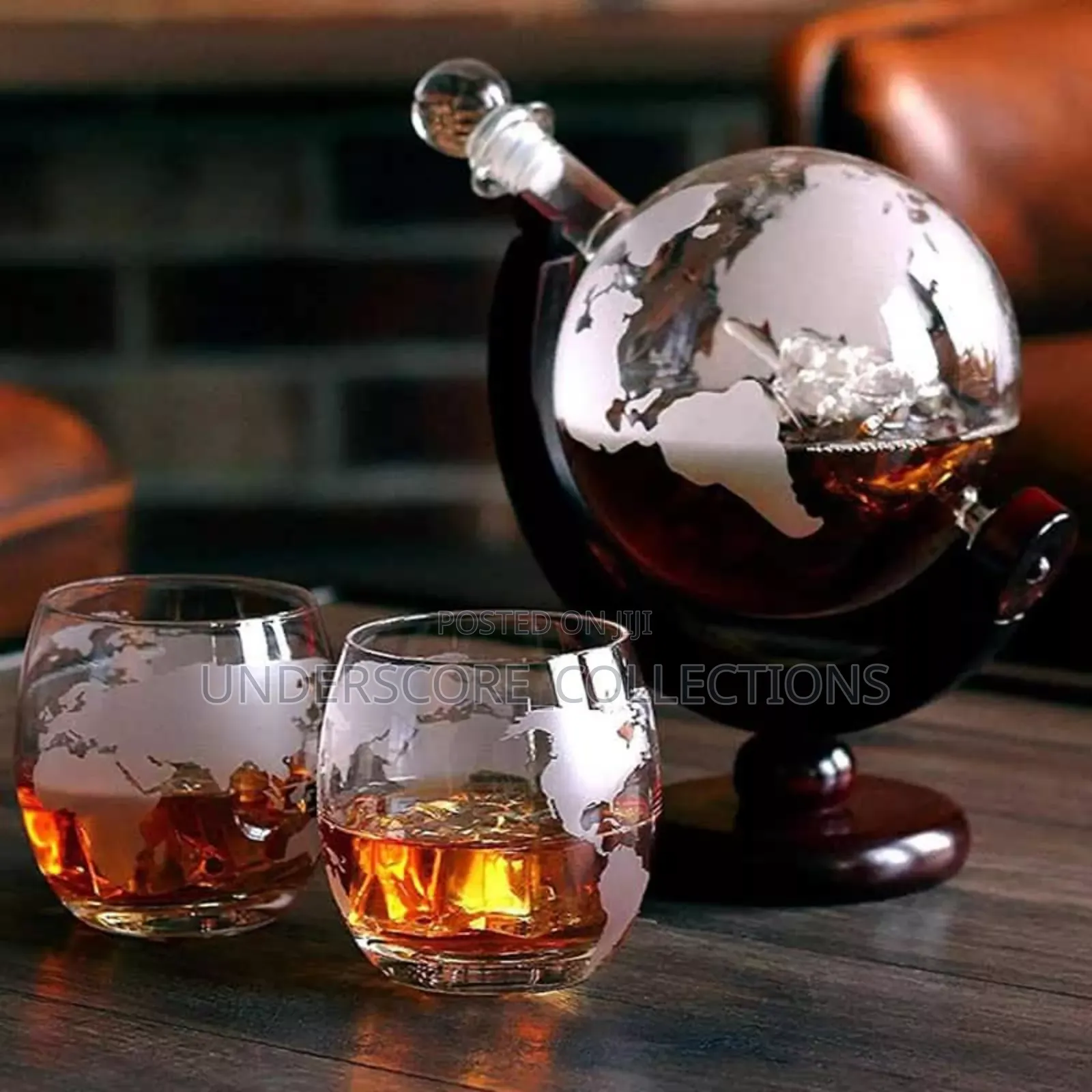 *Globe Whiskey Decanter Set.*