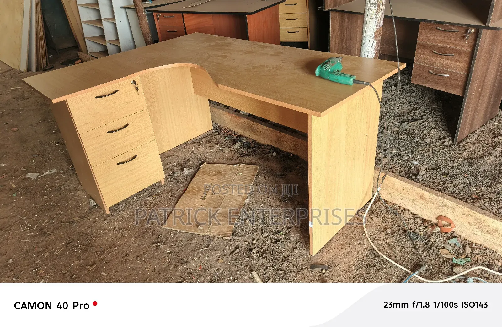 Modern Lshaped Office/ Reception Desk 1.6 Mtrs