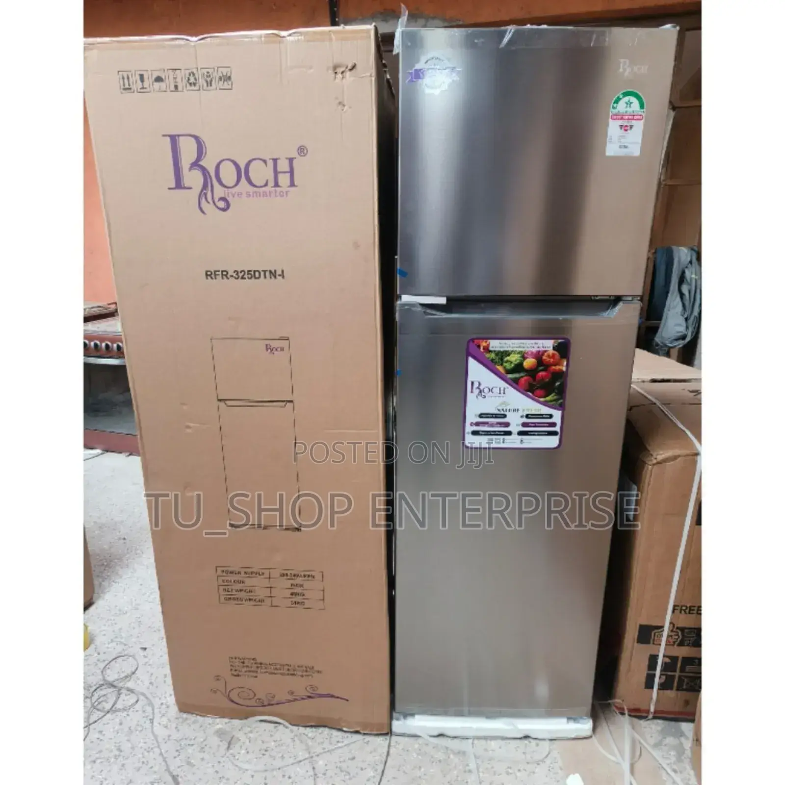 Fridge!!255 Litres Roch RFR-325-Dt-I No Frost Double Door R