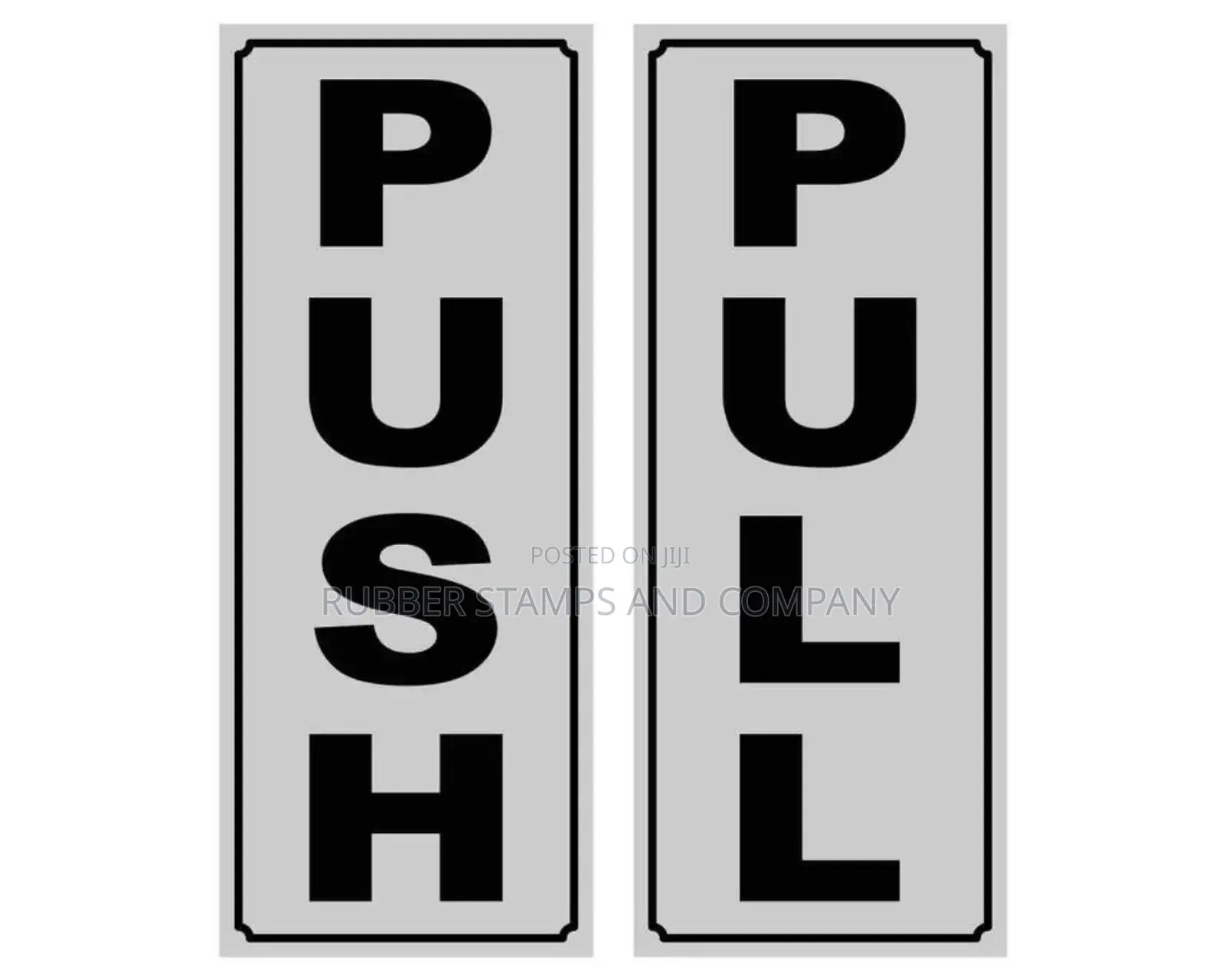 Pull and Push Door Plates /Tags