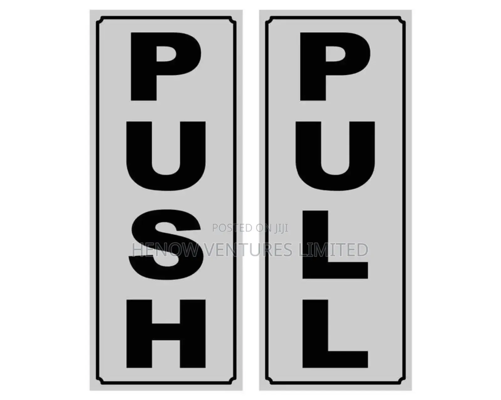 Pull and Push Door Plates /Tags