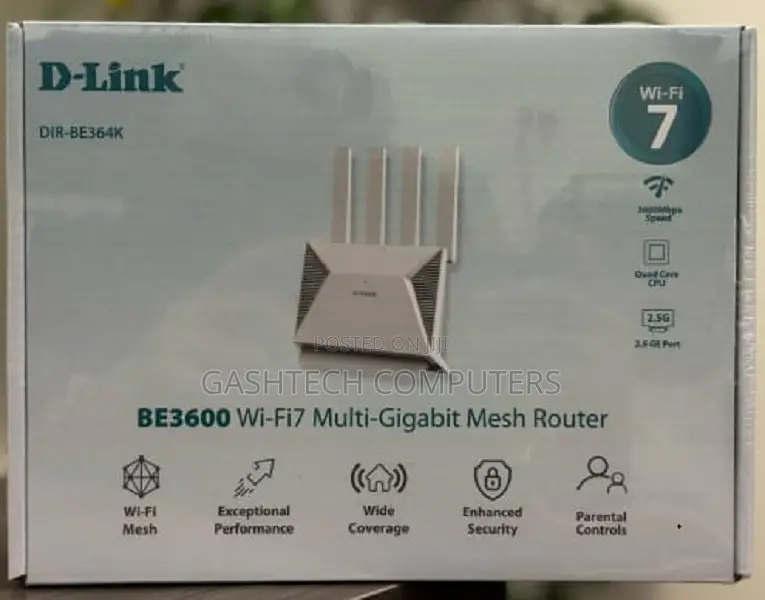 D-Link Be3600 Wi-Fi 7 Dual-Band Mesh Router