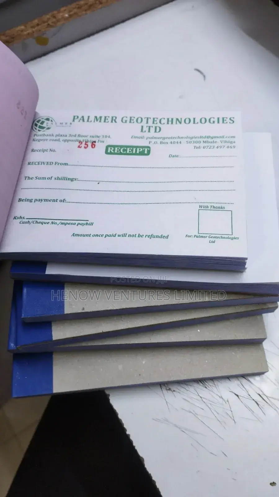 Self Carbonated Receipt Books