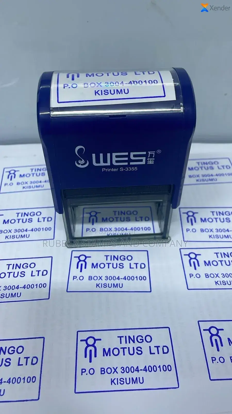 Self Inking Rubber Stamp With Adjustable Dates
