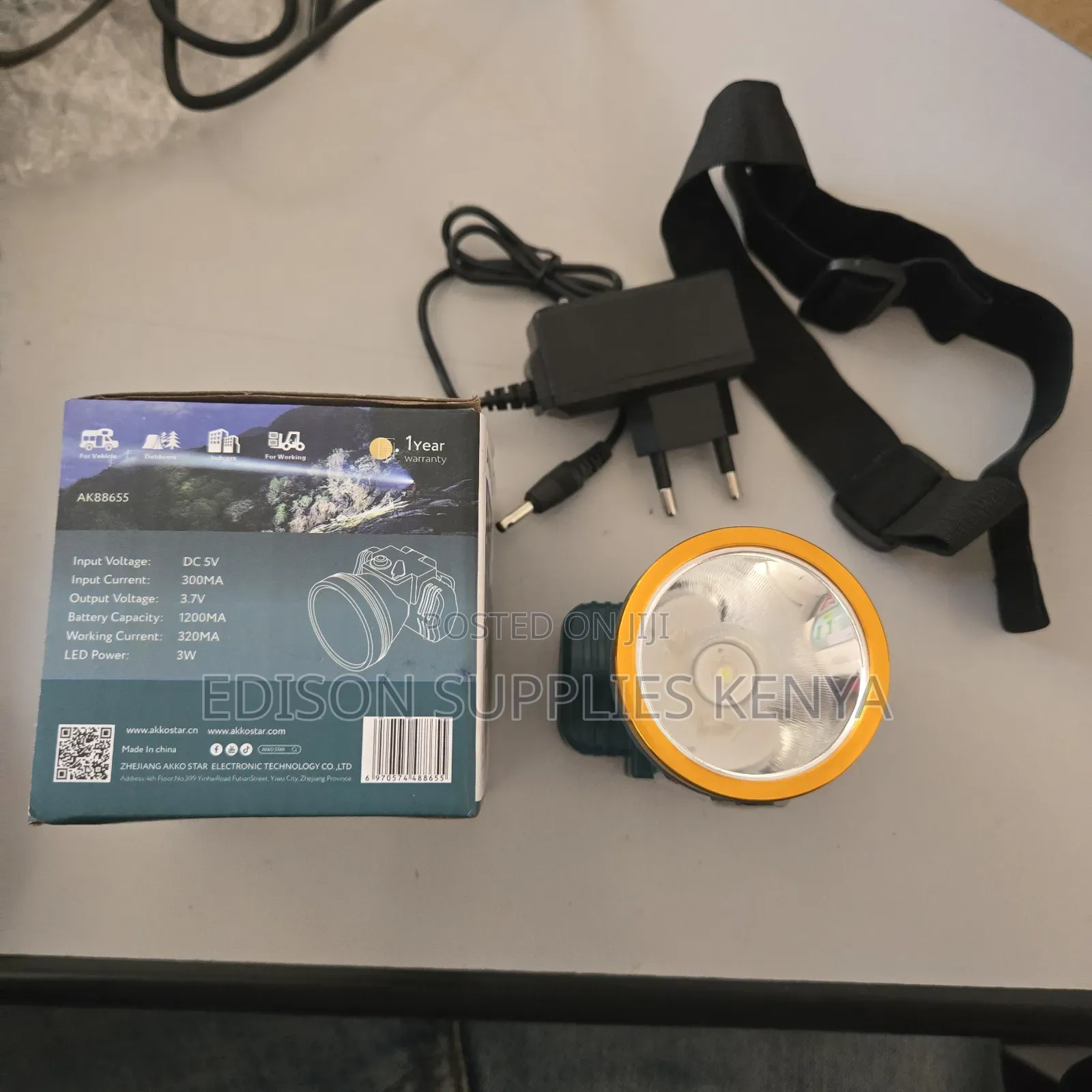 Headlamps Akko Star Rechargeable Headlight Torch Head Lamp