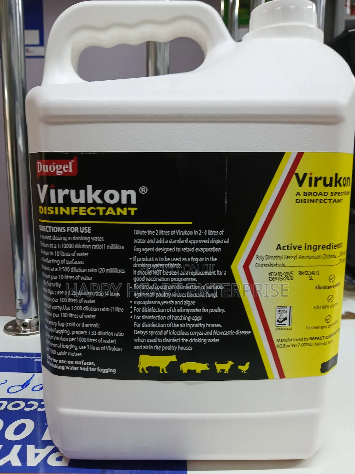 Virukon Disinfectant 5litres