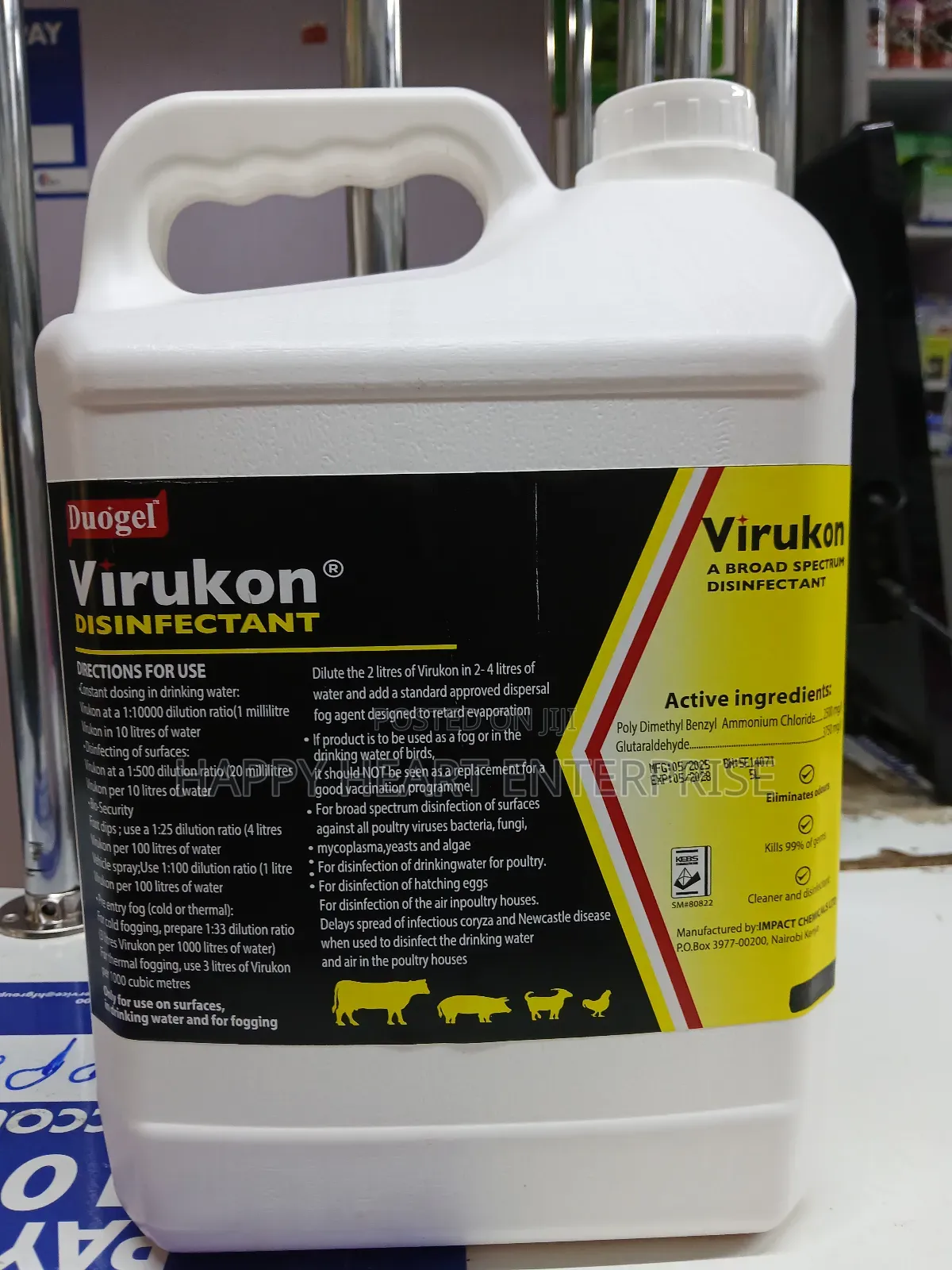 Virukon Disinfectant 5litres