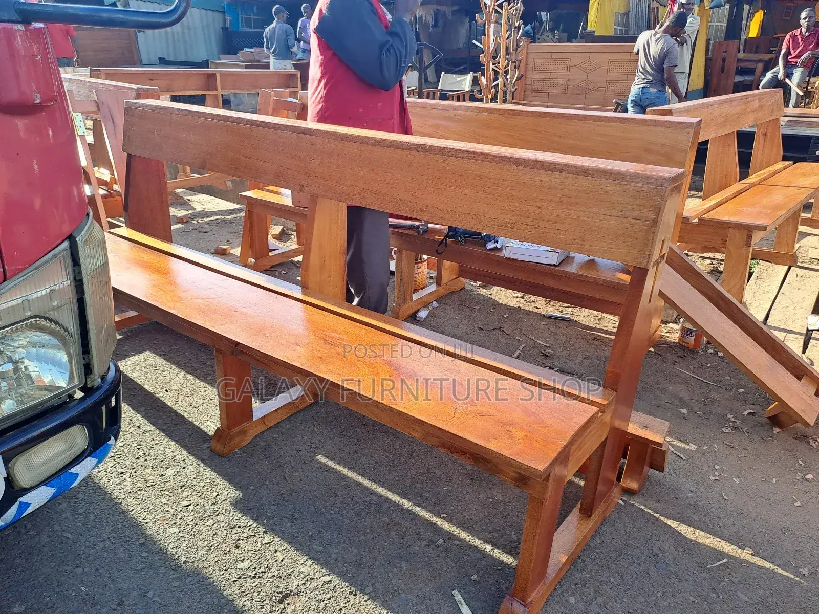 Wooden Church Pews