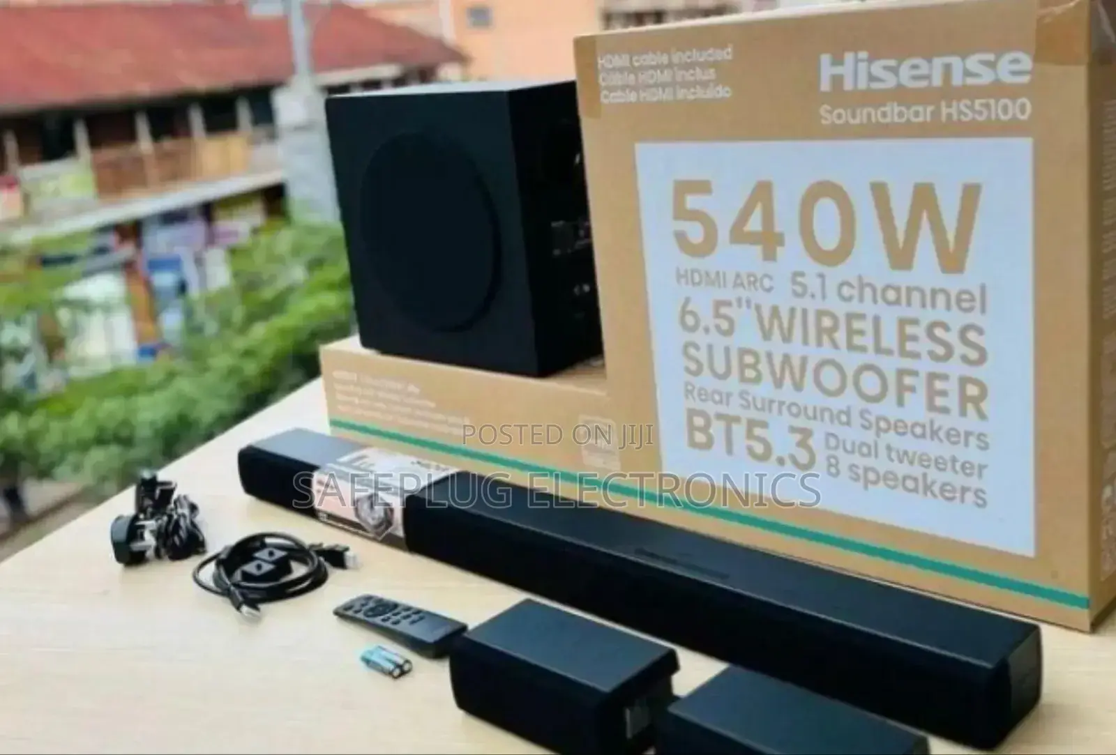 Soundbar Speaker, Hisense Hs5100 540w, Wireless Subwoofer